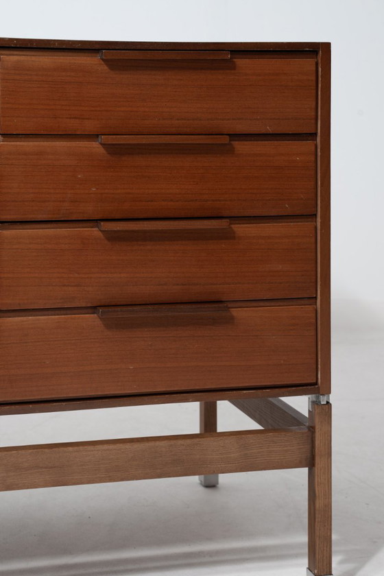 Consolle architettonica di Pieter de Bruyne, 1960, Al Meubel, Credenze, Legno, Marrone, Mid Century Modern (foto 14 di 15)