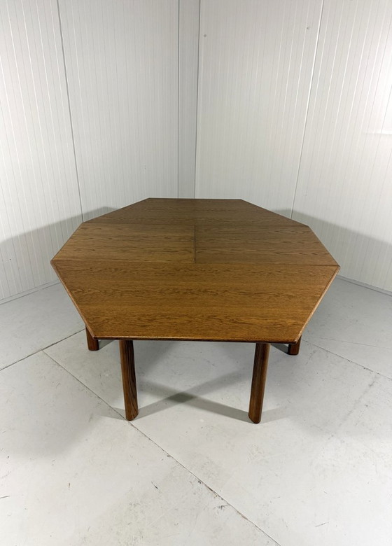 Image 1 of Extendable hexagonal dining table 1970s