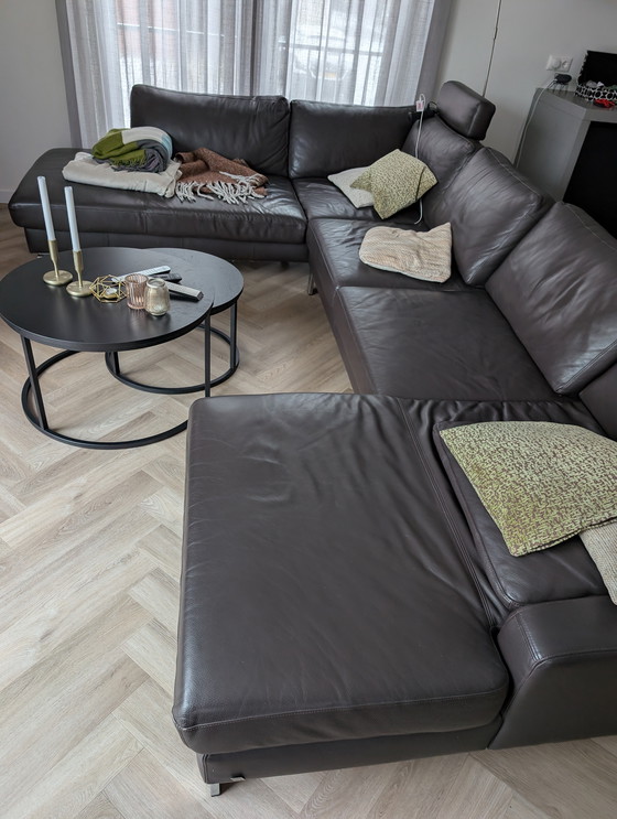 Image 1 of Schönes U-förmiges Ecksofa aus Leder