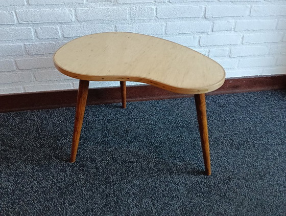 Wooden kidney-shaped side table from the 50s/60s (photo 15 of 15)
