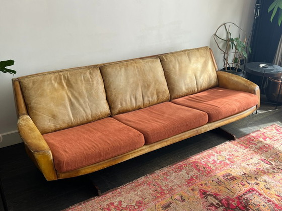 Sofá Mid-Century Fredrik A. Kayser Modelo 807 – Sofás de 3 plazas, Textile, Wood (photo 2 of 20)