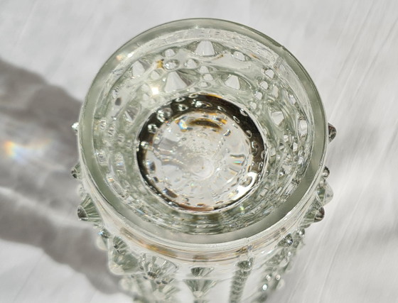 Pavel Pánek vase knobs “Spiky” pressed glass glassworks Heřmanova Huť / Sklo Union 70s (photo 7 of 14)