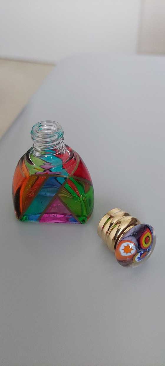 Image 1 of Frasco de perfume antiguo de vidrieras de Murano