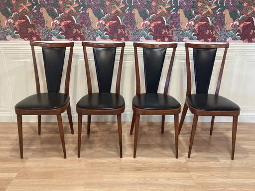 Suite of 4 "Scandinavian Design" Chairs