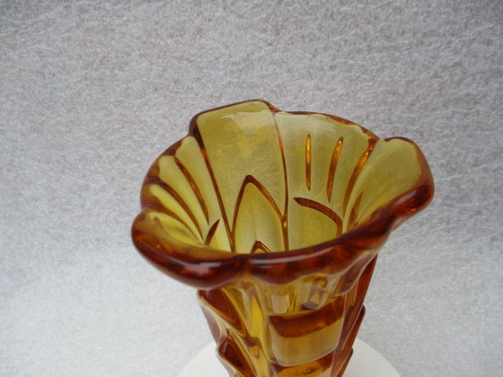 Image 1 of Art Déco, vaso marrone di W.J.G. Fullerton del 1938, ditta George Davidson & Co, collezionista.