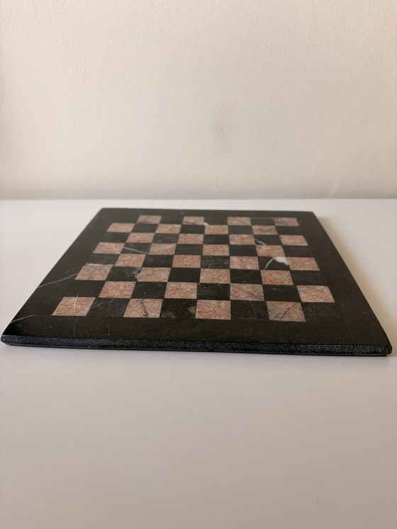 Image 1 of Jeu d'échecs vintage en marbre
