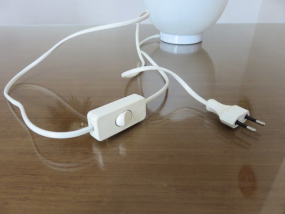 Image 1 of White opaline lamp, 1970s, Italy