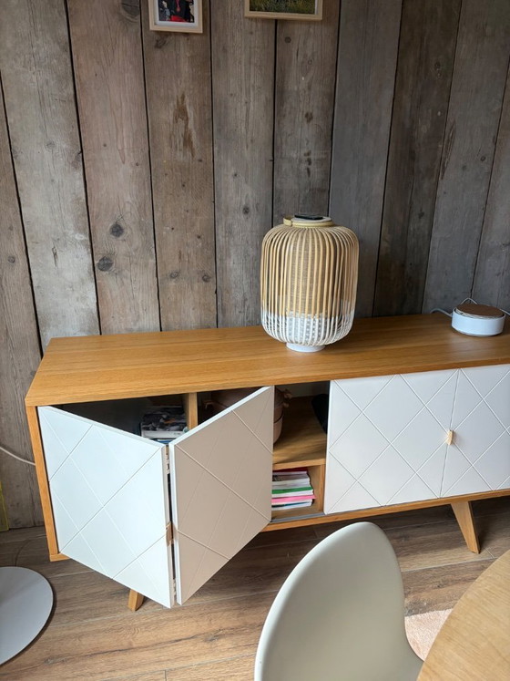 Magnificent Scandinavian-inspired low sideboard, Brigitte model, produced by the renowned design brand – Mdf (photo 3 of 5)