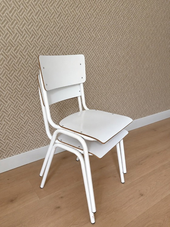 Sillas Zuiver Back to School (juego de 2) – Sillas de comedor, Metal, Madera (photo 2 of 5)