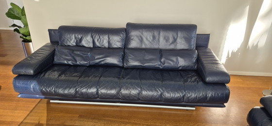 Complete Rolf Benz 6500 Seating Group: 2 x Sofa, Armchair, Coffee Table – Couches, Leather (photo 14 of 14)