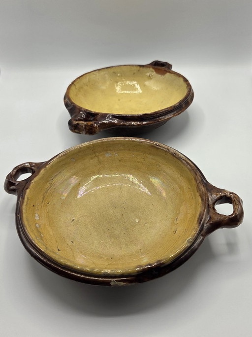 2 plats anciens en faïence