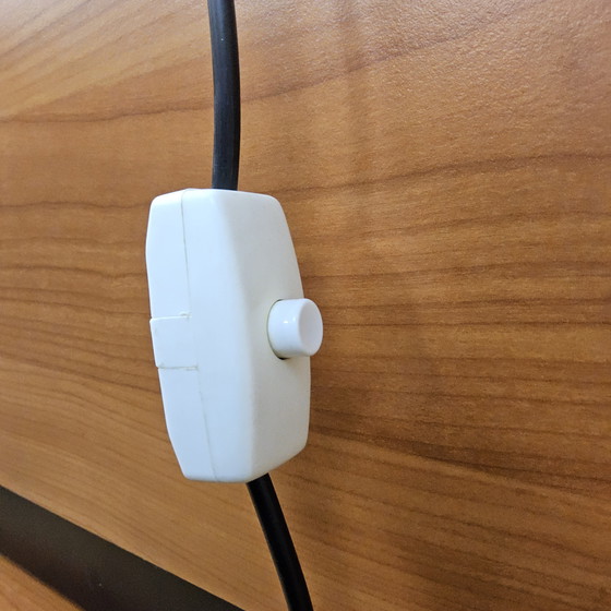 Image 1 of Lampada da tavolo industriale vintage cromata / lampada ad arco Anvia (anni '70) design olandese metà secolo lampada da tavolo