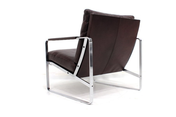 Image 1 of Zo goed als nieuw! Walter Knoll Fabricius 710 loungestoel, fauteuil met premium leer, originele prijs €5998.