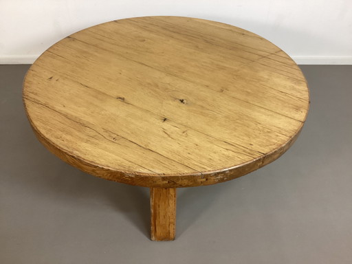 Brutalist Oak Vintage Coffee Table Table Oak