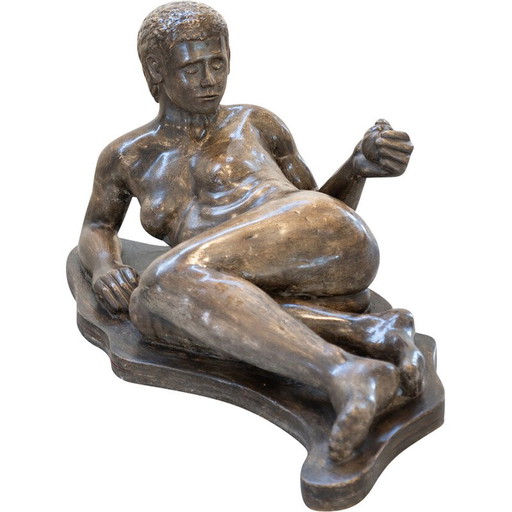 Vintage sculpture in particle board and plasterboard, Italy 1970