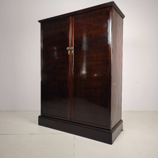 Englischer Art-Deco-Kleiderschrank aus Eichenholz – kledingkasten, Wood (photo 2 of 9)