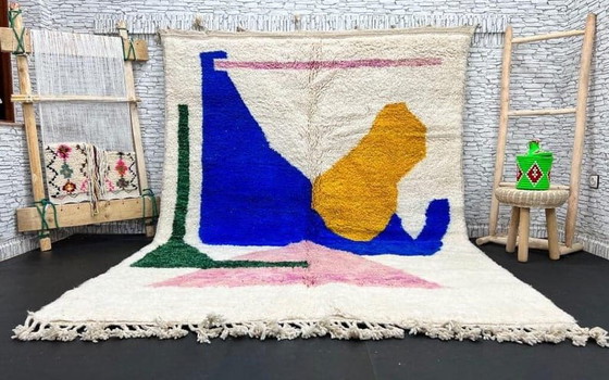 Alfombra tradicional hecha a mano de pura lana de 3/4 m – Alberto Bazzani, Wool (photo 5 of 6)