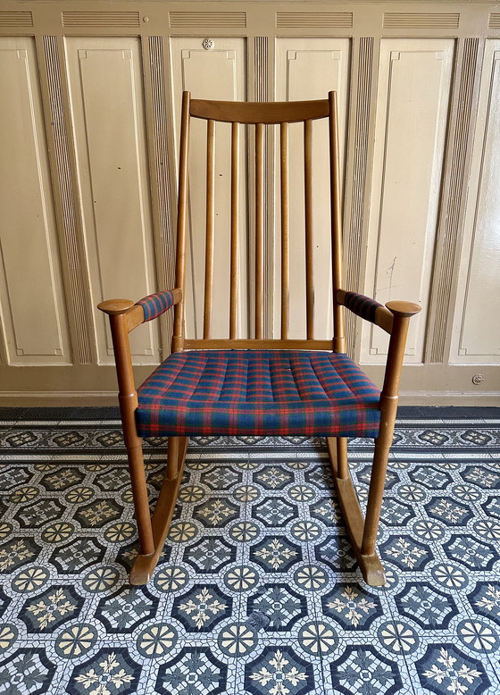 Image 1 of Fauteuil à bascule de Karl-Axel Adolfsson pour Gemla, Suède années 1960