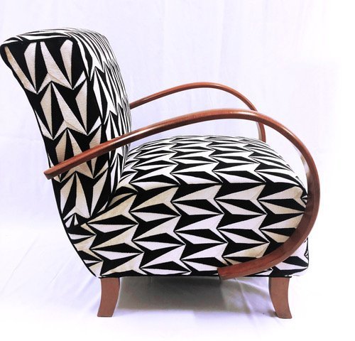 Image 1 of Armchair Type C "Origami" by Jindrich Halabala 