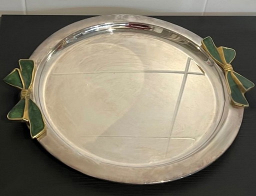 3 silver plated dishes
