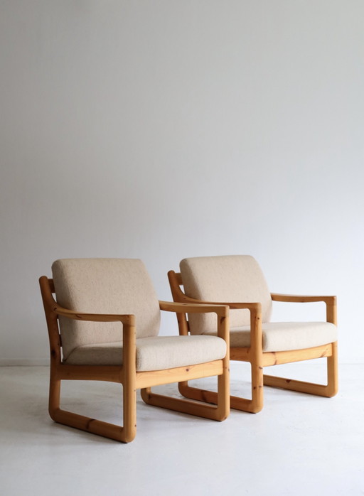 Juego de 2 Sillones vintage, Silkeborg Møbelfabrik años 60