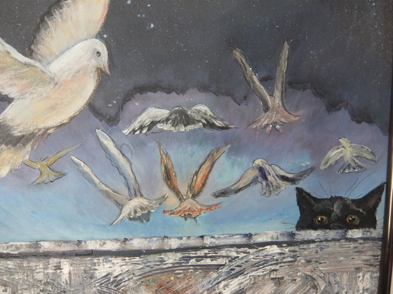 Image 1 of Peinture "Cat" (chat)