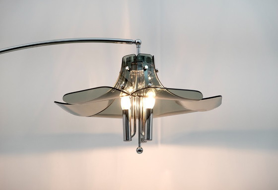 Image 1 of Lampada da terra ad arco vintage italiana Fontana Arte, anni '70