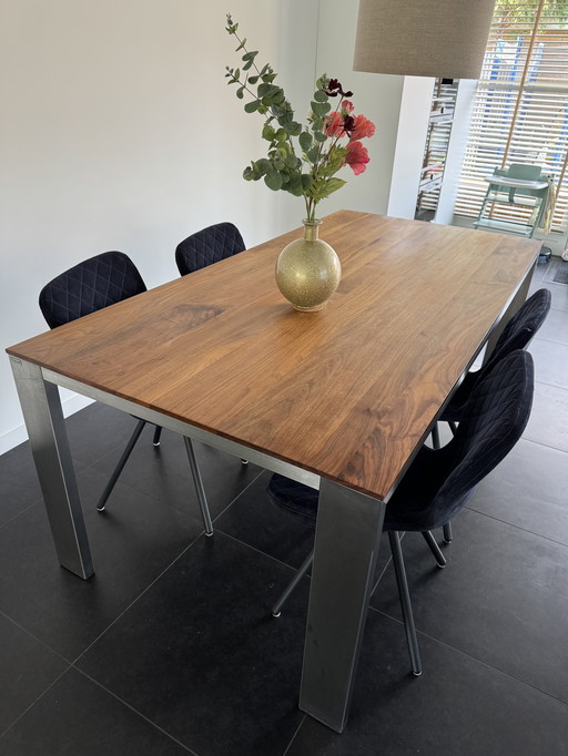 Bert Plantagie Table à manger Premium Walnut Edge