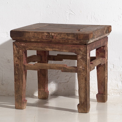 Kleine antieke bijzettafel (ca. 1850) #1