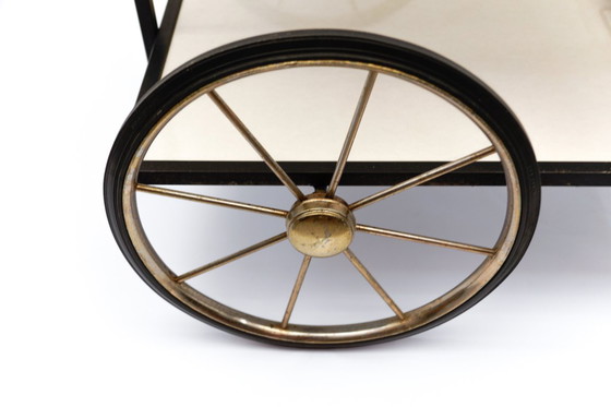 Image 1 of German Metal Serving Trolley, 1960s