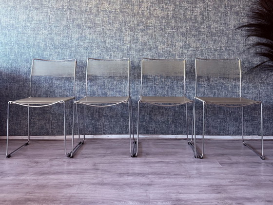 Image 1 of 4x Spaghettistoelen van Giandomenico Belotti voor Alias, ca.80s