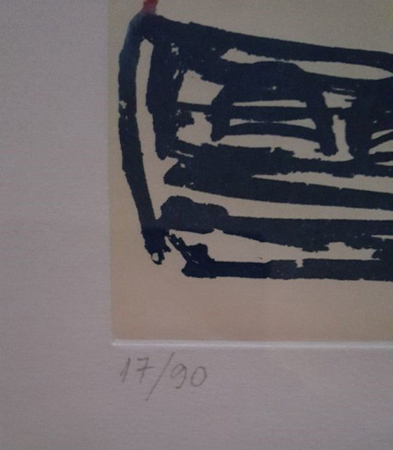 Image 1 of Corneille (CoBrA) - ‘Donna e uccello’ (Acquatinta)