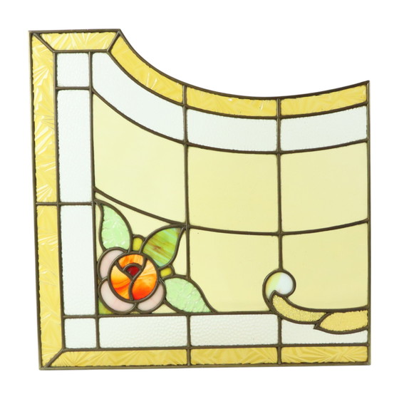 Image 1 of Art Deco Stained Glass Window