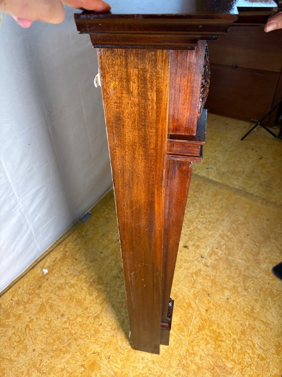 Cornice per camino antica in mogano intagliato in stile Luigi XVI - Fine XIX secolo – Oggetti decorativi (photo 11 of 12)