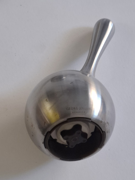 Image 1 of Salt and pepper set. 'Twist' Georg Jensen.