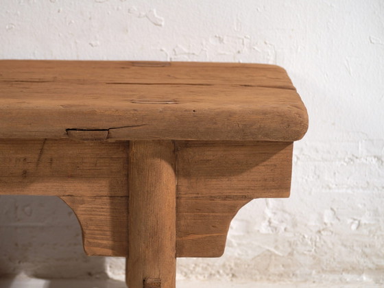 Antieke lage tafel van grenenhout – China, circa 1930 – Salontafels (photo 39 of 40)