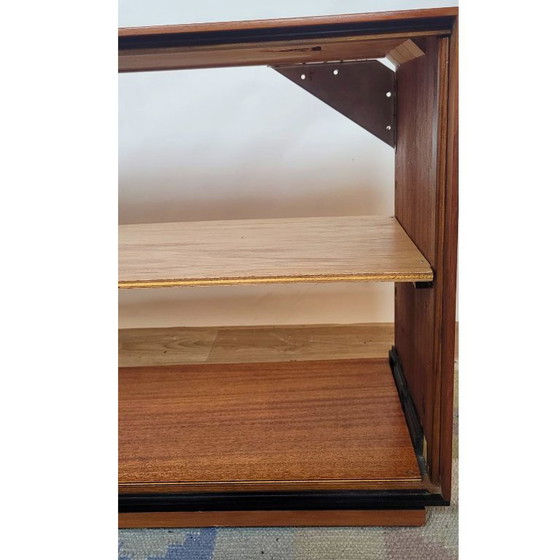 Image 1 of Vintage Scandinavian teak TV stand, freestanding or wall-mounted - Denmark - 1960s