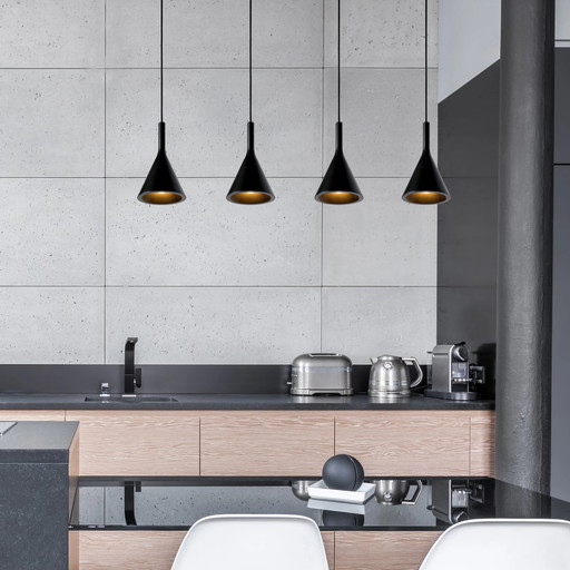Lucide Gipsy Hanglamp-4xE27- Zwart