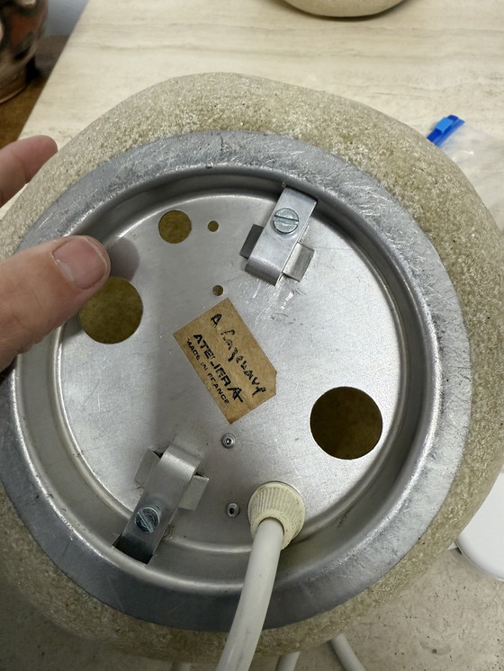 Image 1 of Moon Rock Dora Lamp by André Cazenave for Singleton, 1960’s