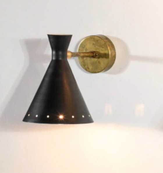 Image 1 of Pair of 1950s Italian design sconces