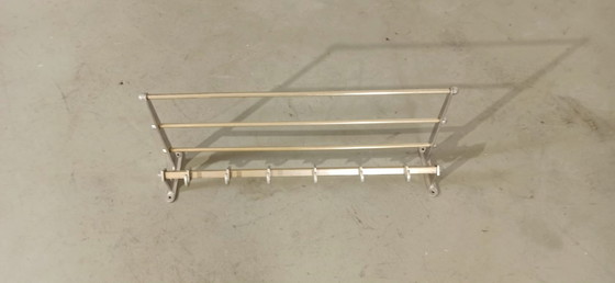 Image 1 of Vintage Art Deco Wall Mounted Coat Rack