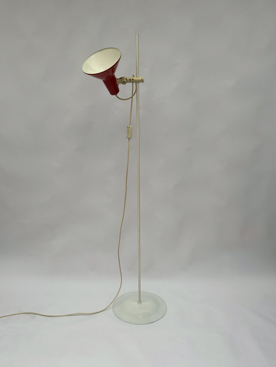 Image 1 of Woja Holland Vintage Floor Lamp – Red Dutch Design Icon