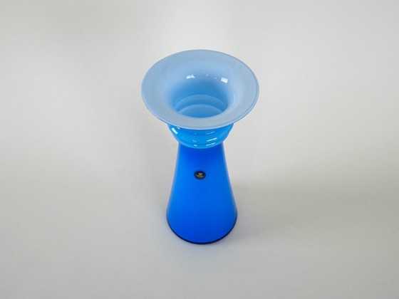 Image 1 of Glass vase, Danish design, 1980s, designer: Michael Bang, manufacturer: Royal Copenhagen