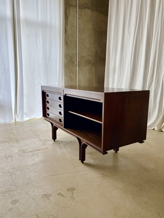 Buffet bas 503 de Gianfranco Frattini pour Bernini, Bois, Marron (photo 8 sur 13)