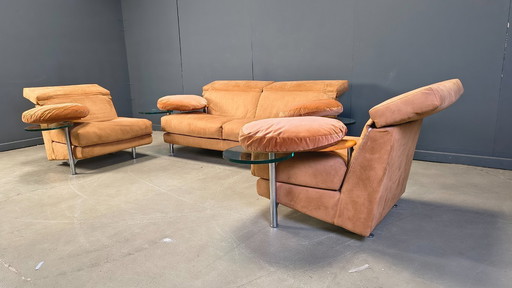 Ensemble de canapés Arca conçu par Paolo Piva pour B&B Italia, années 1980