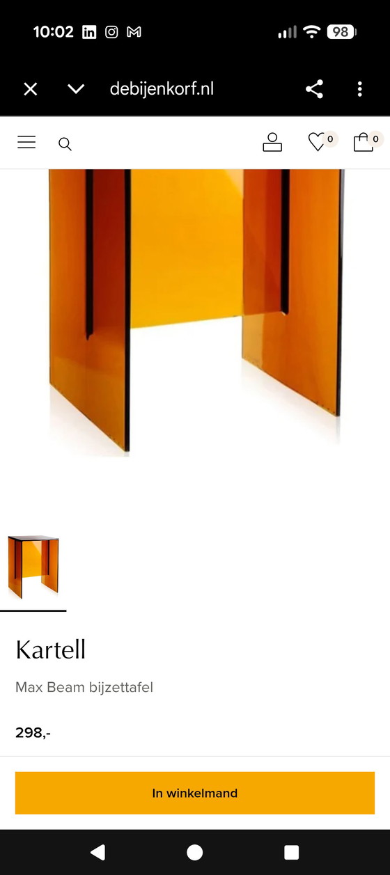 Kartell Max Beam Tavolino – Tavolini, Plexiglass, Plastic (photo 11 of 12)
