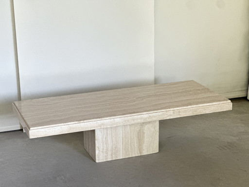 Vintage travertine coffee table