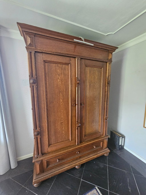 solid oak cabinet