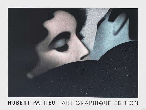 Image 1 of Hubert PATTIEU Le Baiser Siebdruck 1985