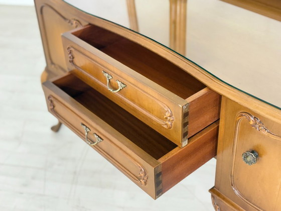 Image 1 of Chippendale kaptafel / vintage ladekast / dressoir / kaptafel / slaapkamerkast